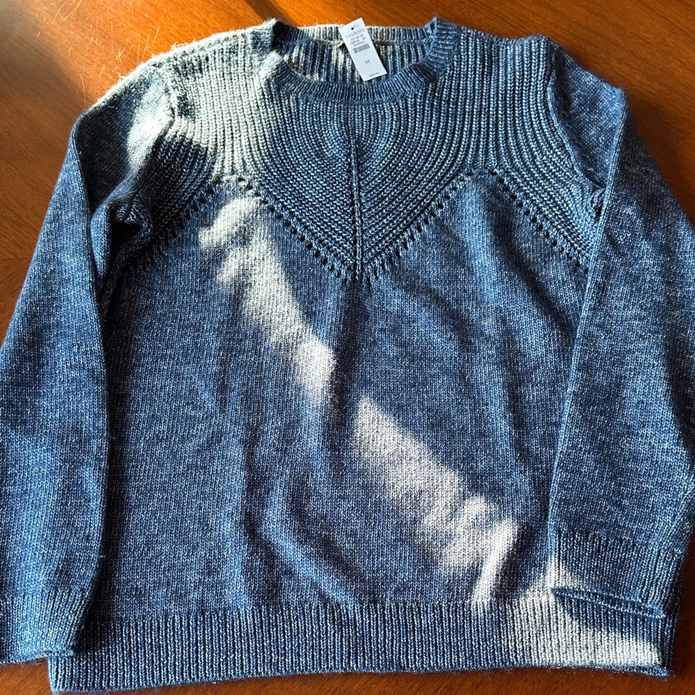 Talbots NWT Cozy Blue Knit Sweater - Great Gift